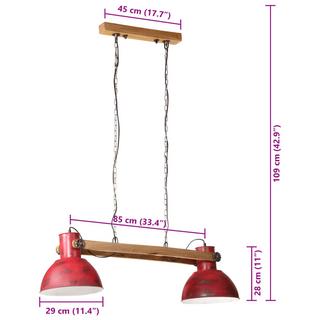 VidaXL Lampe suspendue fer  