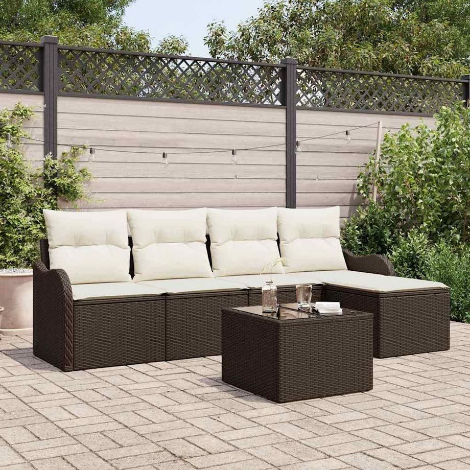 VidaXL Garten-sofa poly-rattan  
