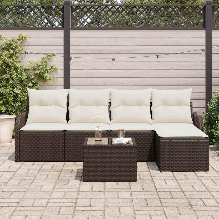 VidaXL Garten-sofa poly-rattan  