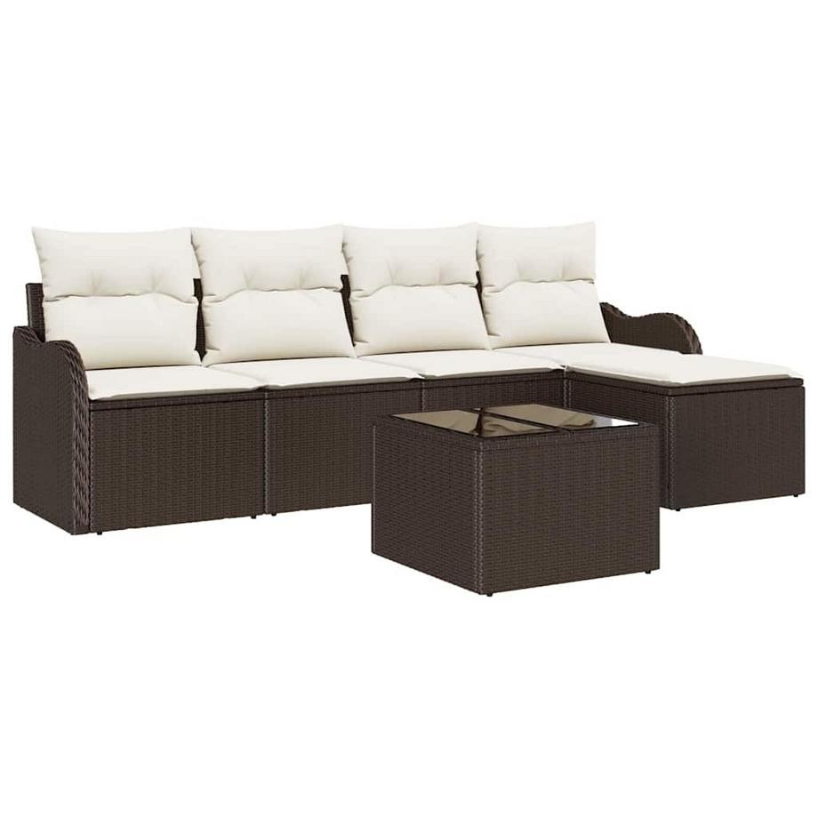 VidaXL Garten-sofa poly-rattan  