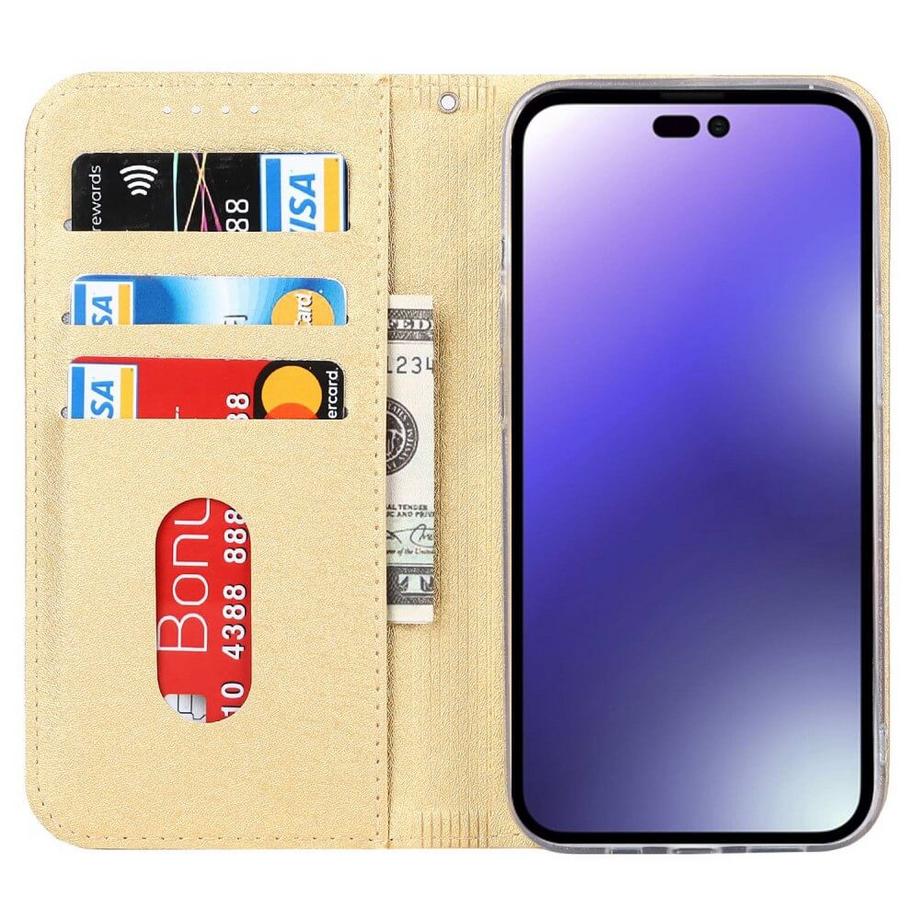 Cover-Discount  iPhone 14 Pro - Silk Texture Flip Case 