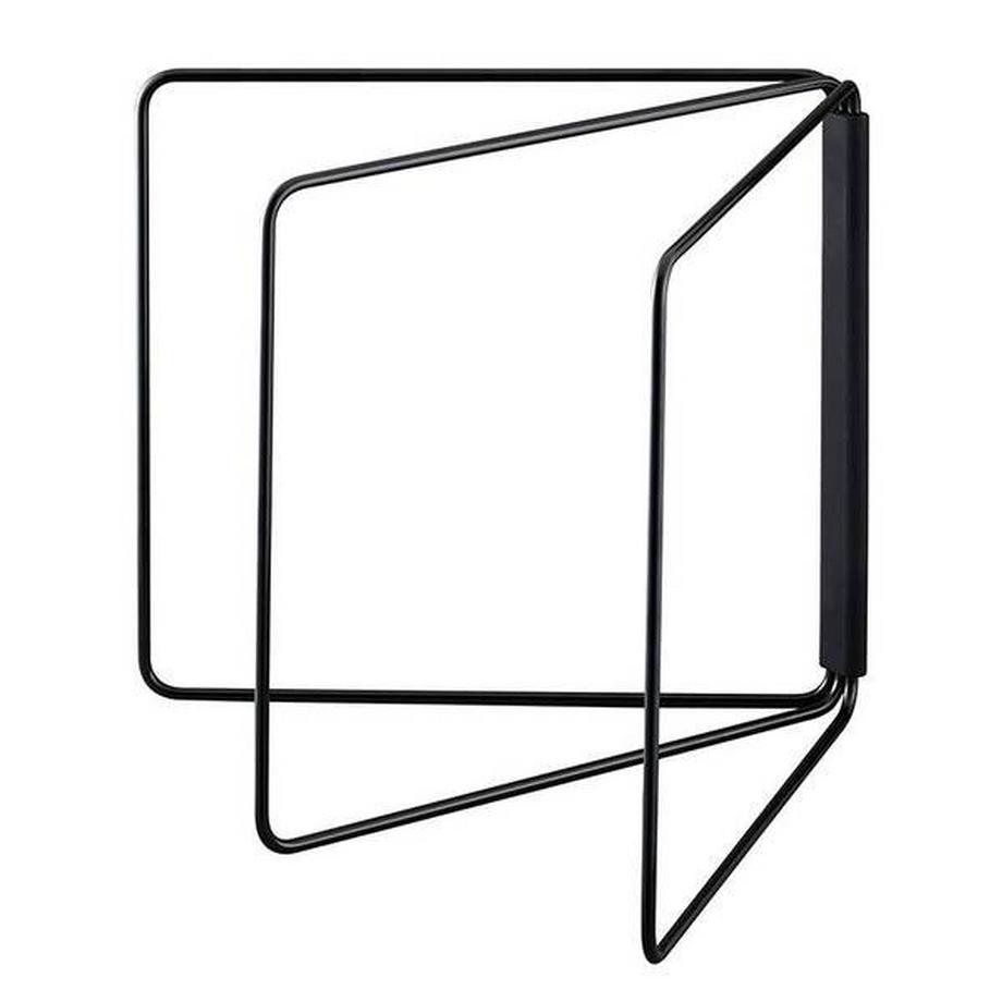 Porte serviette et gants de toilette en métal noir