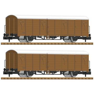 Lot de 2 wagons de marchandises de la DB-AG