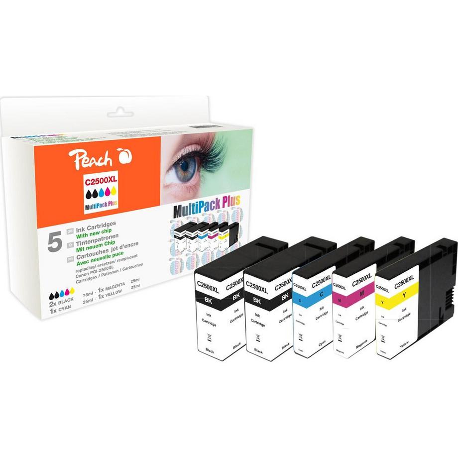 Peach  PGI-2500 Multipack Plus 2x76ml 2650S., 3x25ml 2300S. 