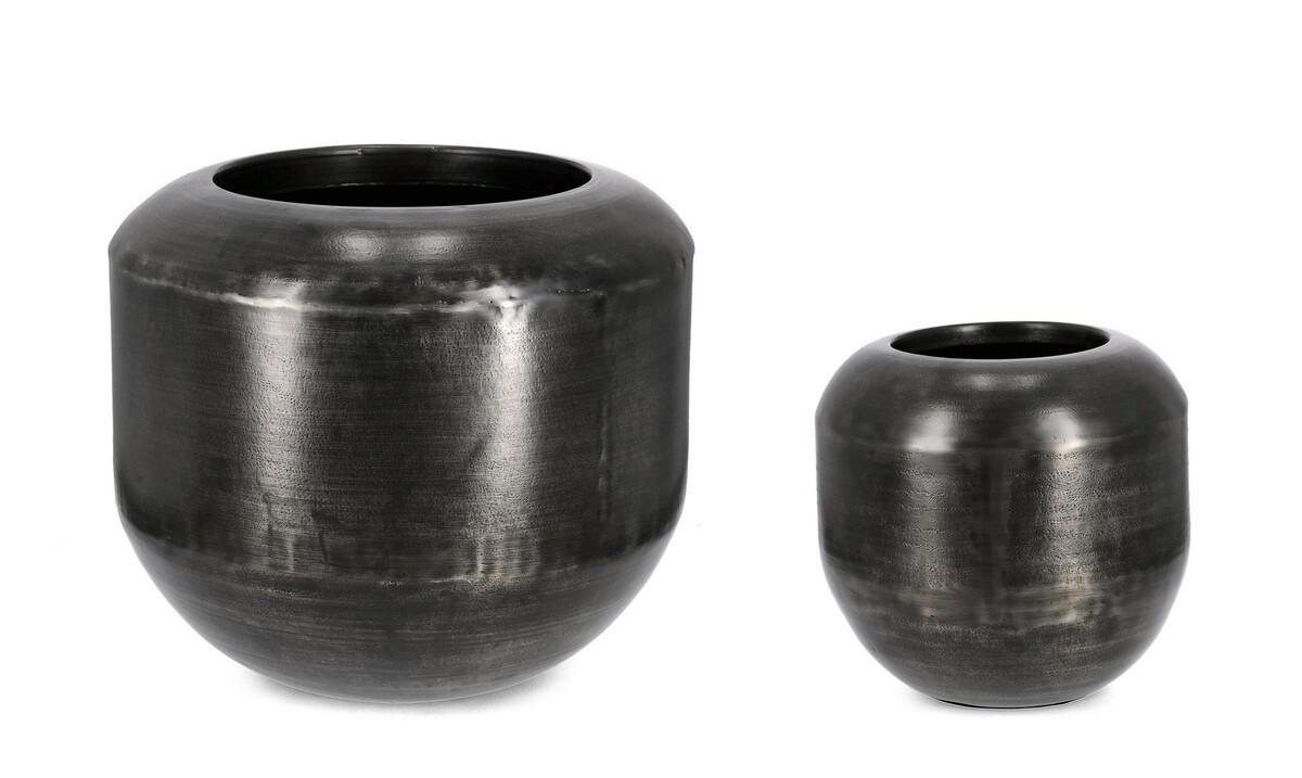 mutoni Vaso da fiori Nadu nero (set di 2)  