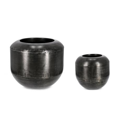 mutoni Vaso da fiori Nadu nero (set di 2)  