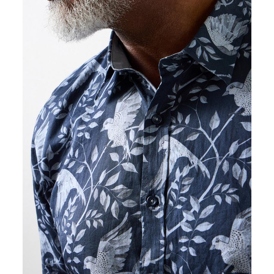 Joe Browns Chemise Manches Longues Col Classique Motif Oiseaux  