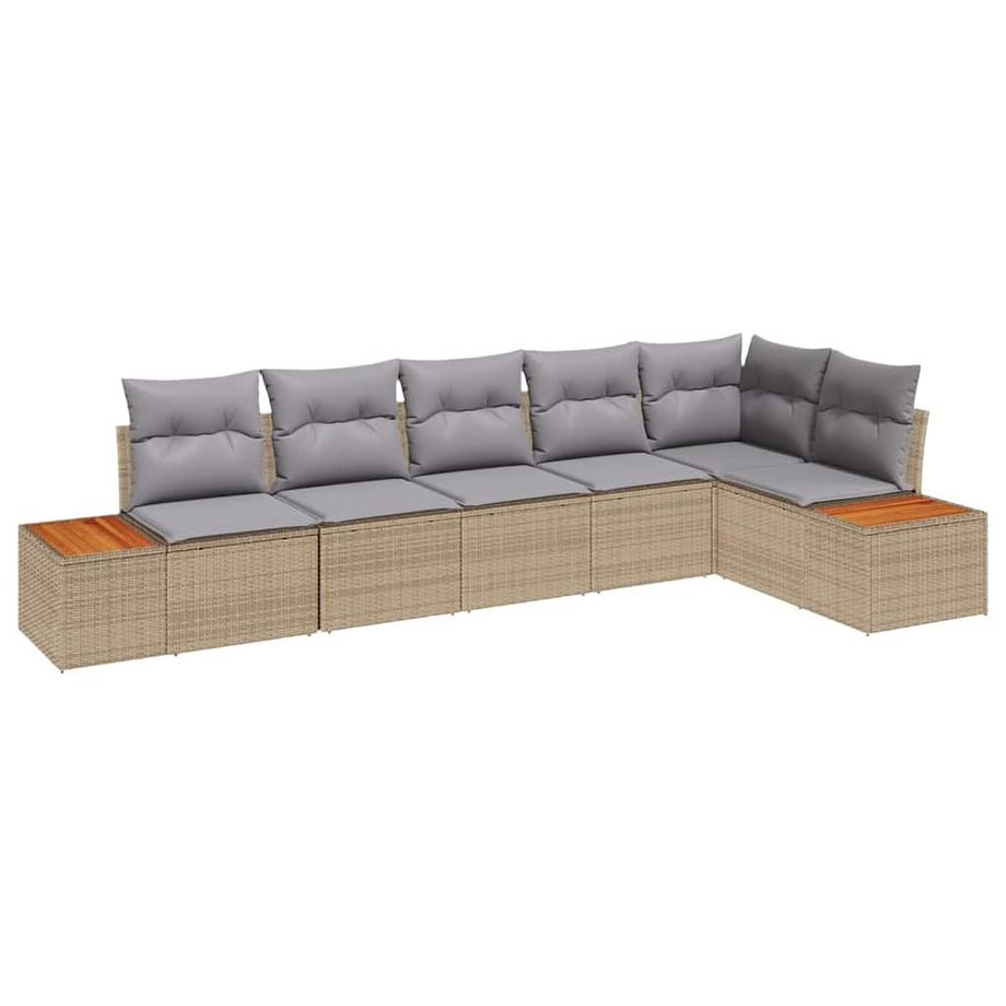 Ensemble de canapé de jardin poly rattan