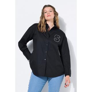 Studio Untold Oversized Langarm Hemdbluse mit Manschetten  