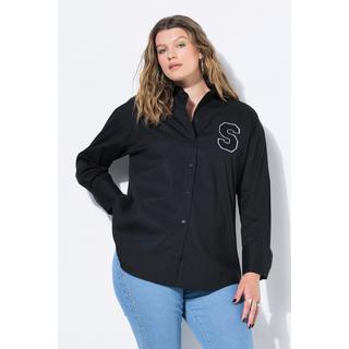 Studio Untold Oversized Langarm Hemdbluse mit Manschetten  