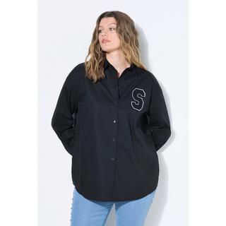 Studio Untold Oversized Langarm Hemdbluse mit Manschetten  