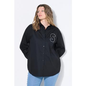 Hemdbluse, oversized, Langarm mit Manschetten