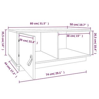 VidaXL Couchtisch holz  