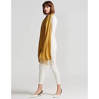 Only-bags.store Sciarpa calda autunno inverno in cotone tinta unita con nappe  