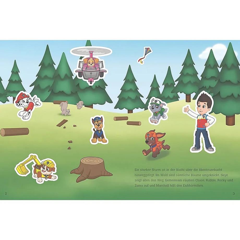 Schwager & Steinlein  Paw Patrol - Mein Kritzel-Kratzel-Stickerbuch 