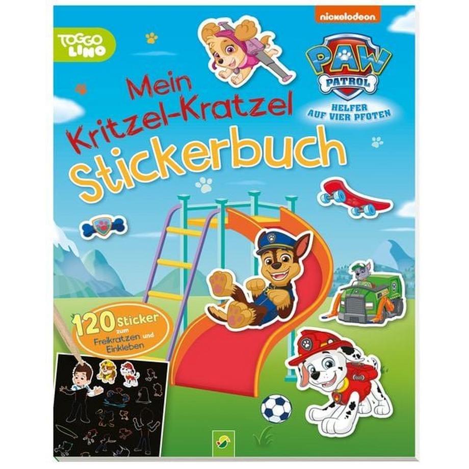 Schwager & Steinlein  Paw Patrol - Mein Kritzel-Kratzel-Stickerbuch 