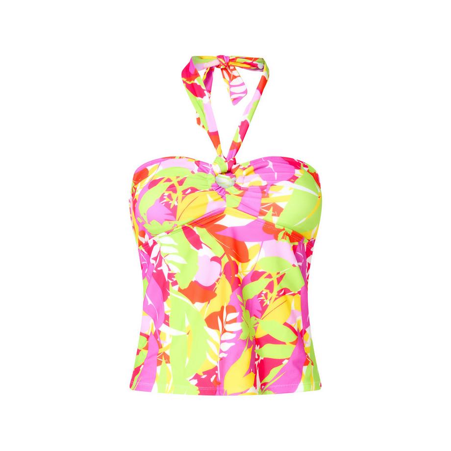 Joe Browns Haut de Tankini Licou Imprimé Feuilles Tropicales avec Détail Découpe  