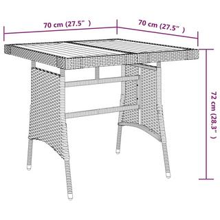 VidaXL Gartentisch poly-rattan  