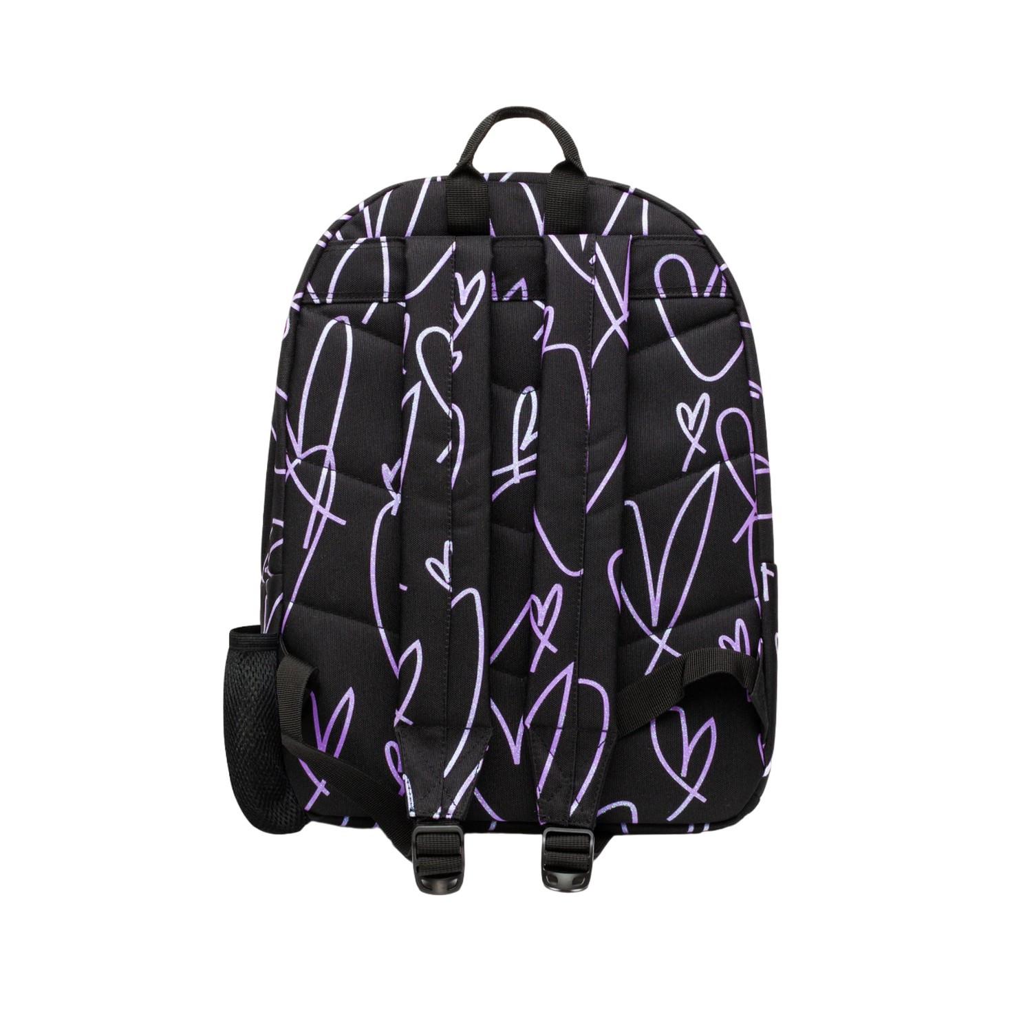 hype Rucksack, Glitzer Gekritzel Herzen  