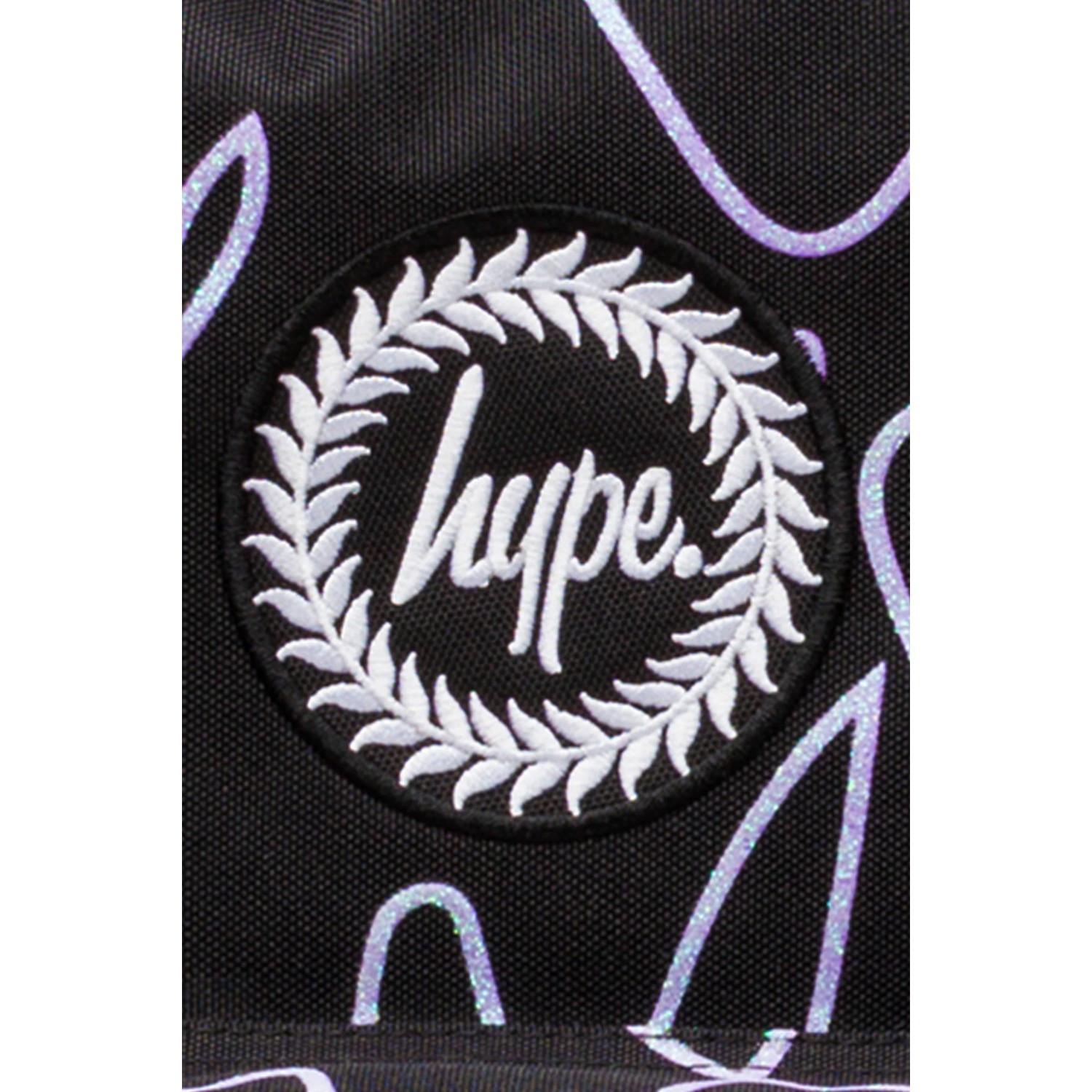 hype Rucksack, Glitzer Gekritzel Herzen  