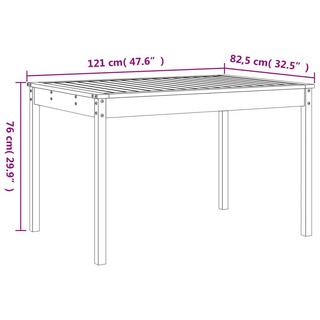 VidaXL set da pranzo da giardino Legno di pino  