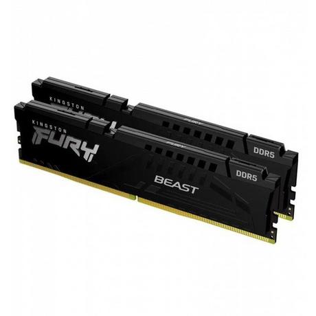 Kingston  64GB 5600MHz DDR5 CL40 DIMM Kit of 2 FURY Beast Black (2 x 32GB, DDR5-5600, DIMM 288 pin) 