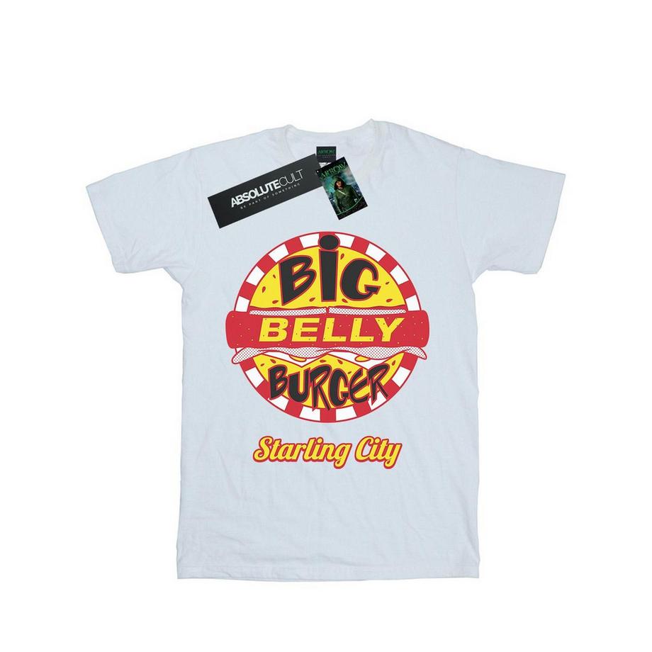 DC COMICS Belly Burger T-Shirt Stampata  