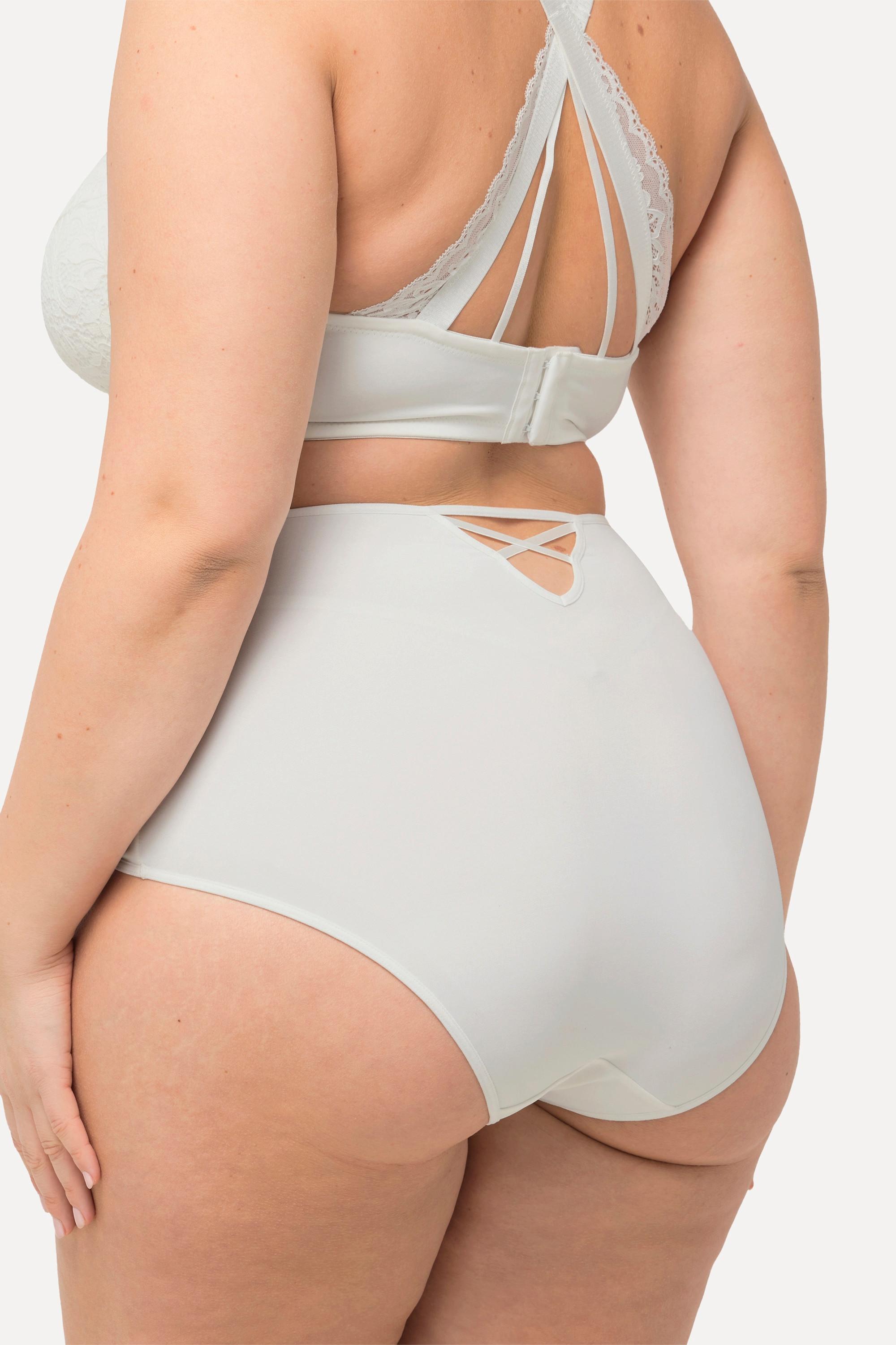 Ulla Popken Culotte Maxi Empiècement Dentelle Taille Haute  