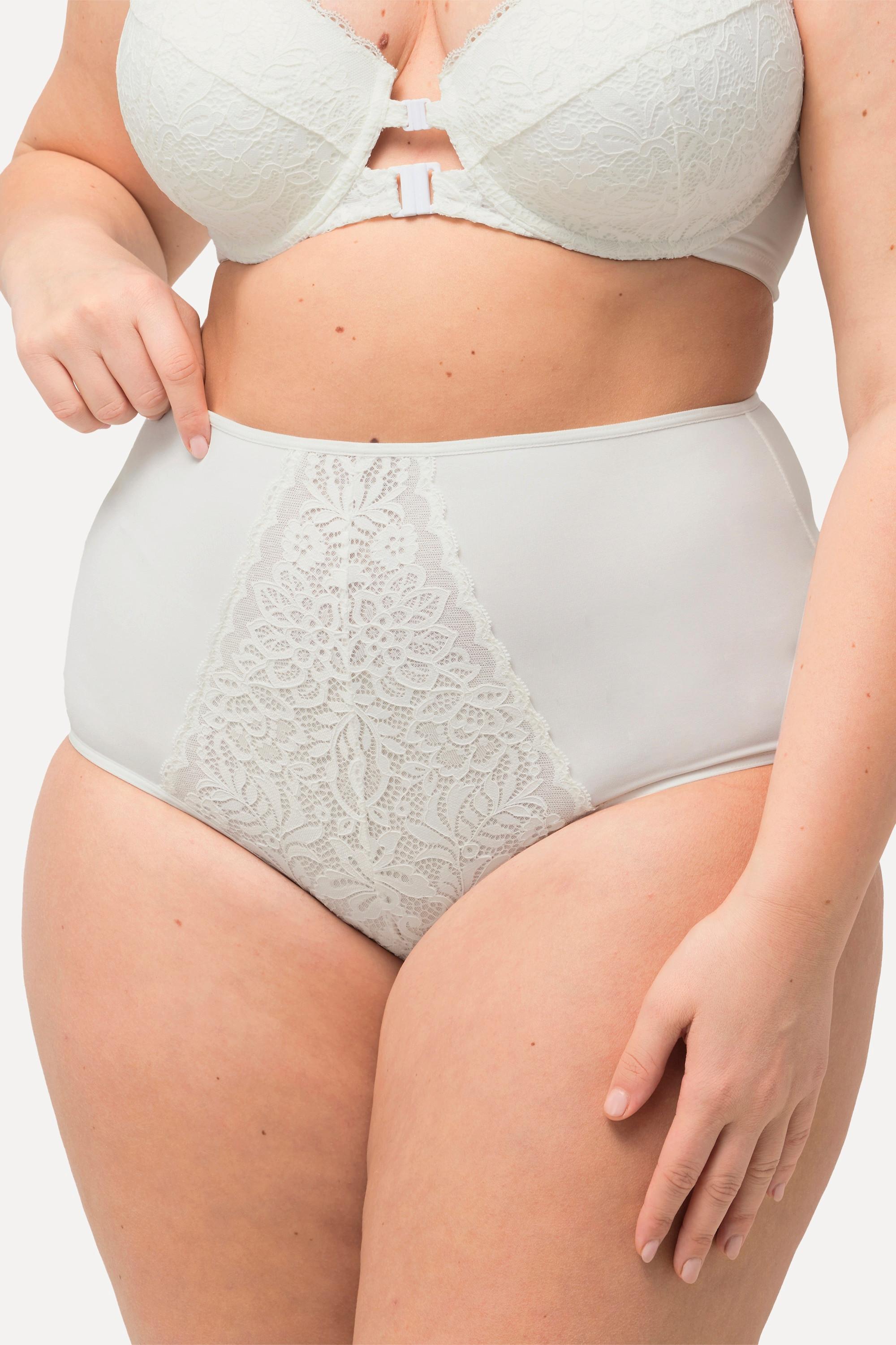 Ulla Popken Culotte Maxi Empiècement Dentelle Taille Haute  