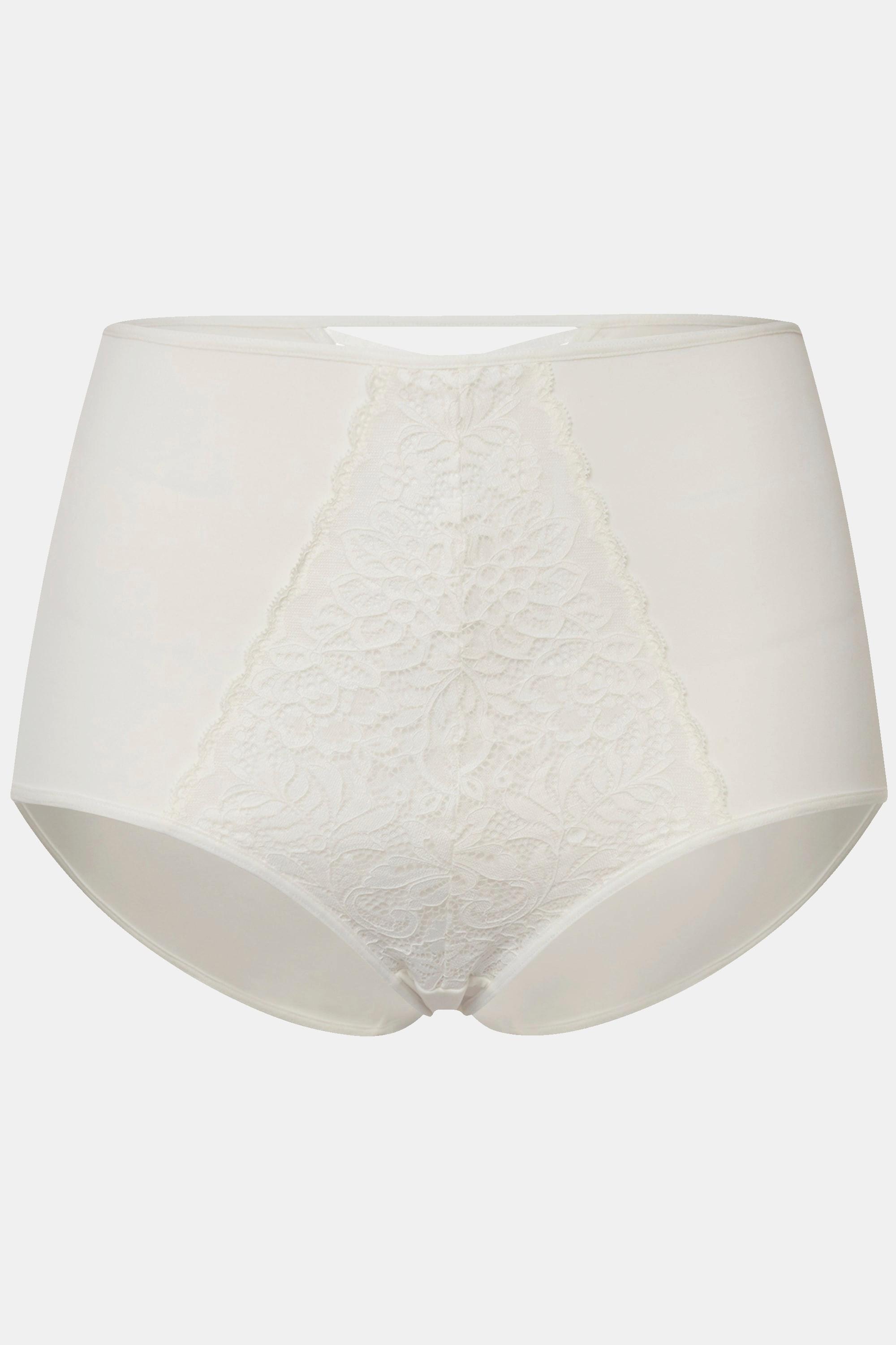 Ulla Popken Culotte Maxi Empiècement Dentelle Taille Haute  