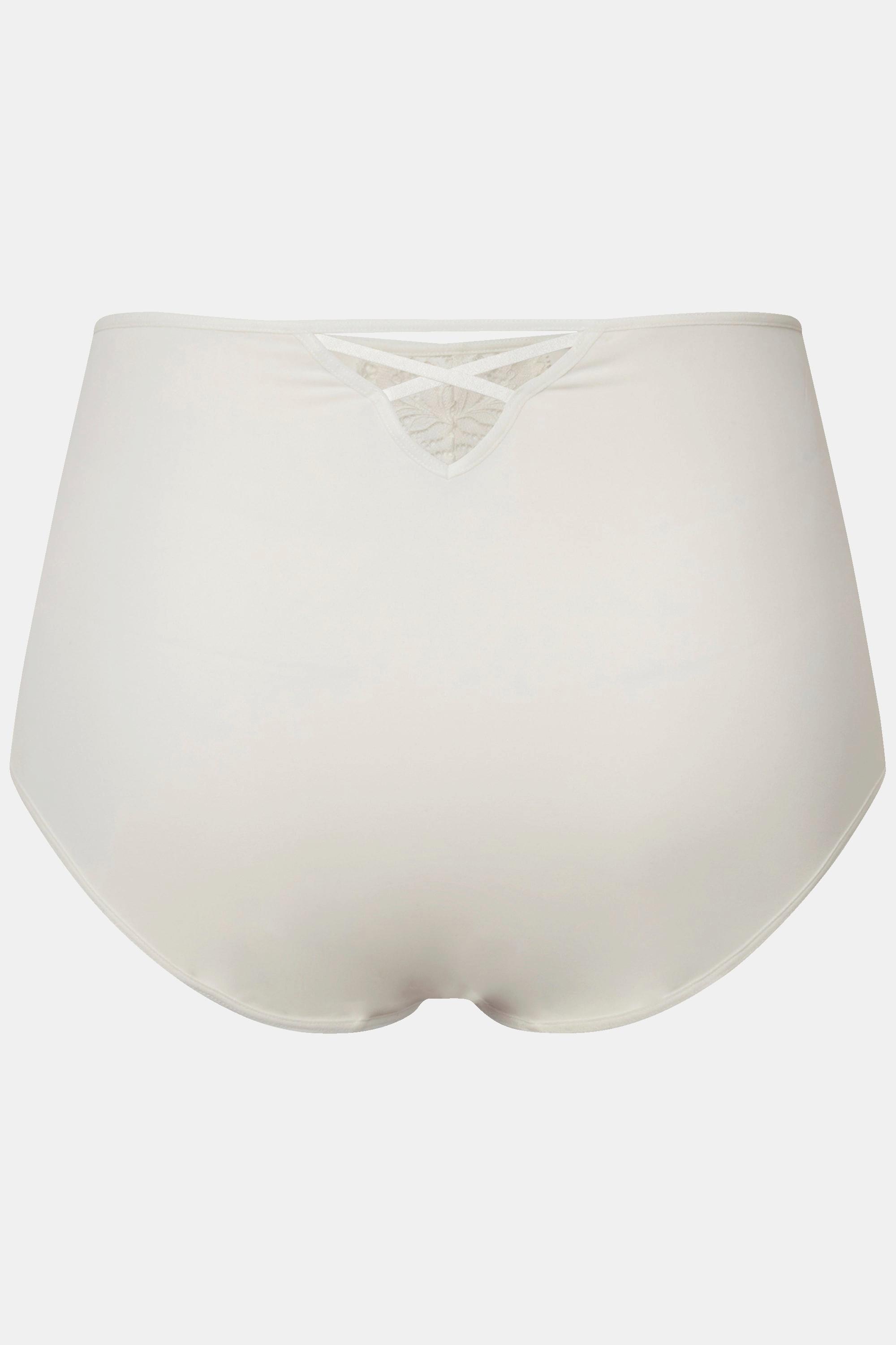 Ulla Popken Culotte Maxi Empiècement Dentelle Taille Haute  