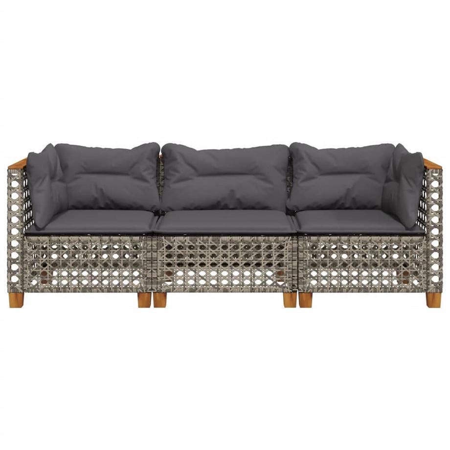 VidaXL Canapé de jardin rotin synthétique  