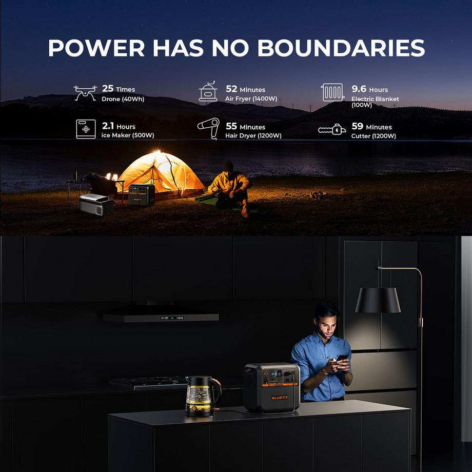 Bluetti  Tragbare Powerstation AC180P 