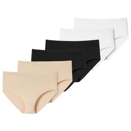 Schiesser 6 Pack Cotone Organico Slip Midi  