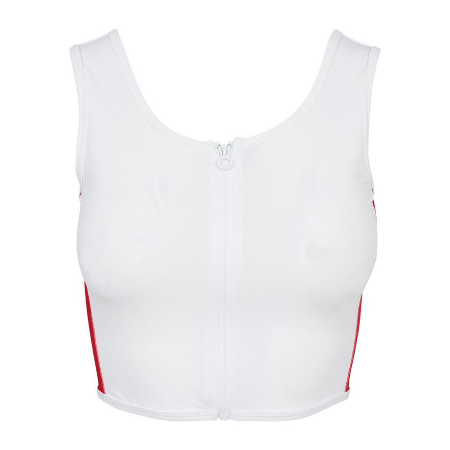 URBAN CLASSICS Stripe Zip Crop Top  