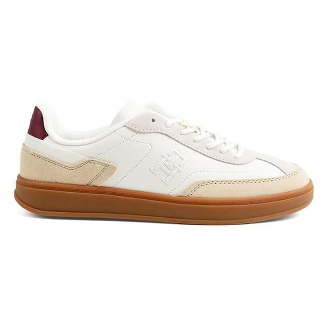 TOMMY HILFIGER  TH HERITAGE COURTSNEAKER LTHR-38 