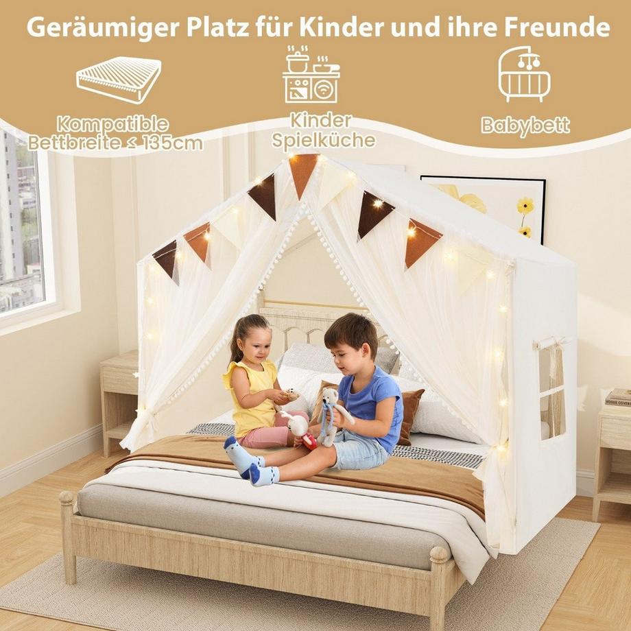 Northix Tenda da gioco per bambini con luci a stella  