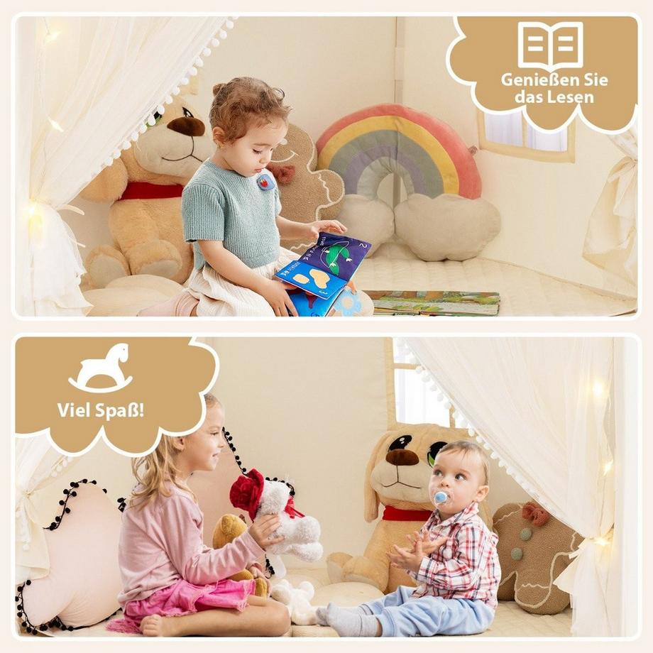 Northix Tenda da gioco per bambini con luci a stella  