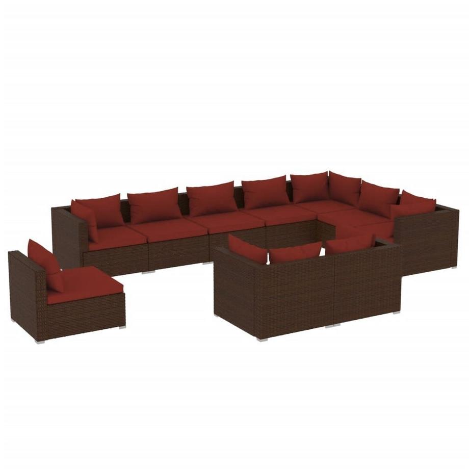 Garten lounge set poly-rattan
