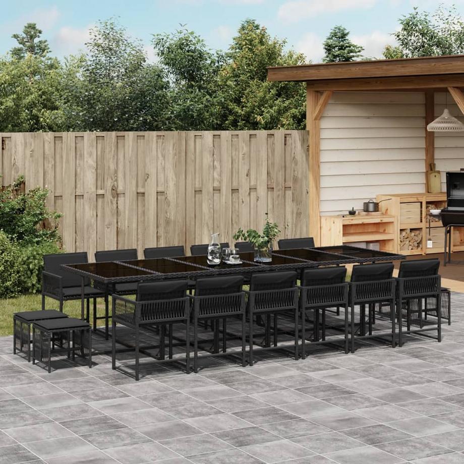 VidaXL set da pranzo da giardino Polirattan  