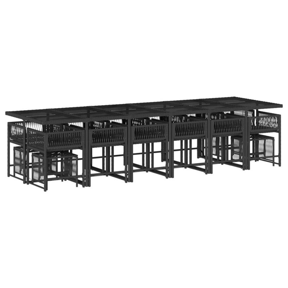 VidaXL set da pranzo da giardino Polirattan  