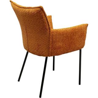 KARE Design Chaise avec accoudoirs Selma orange  