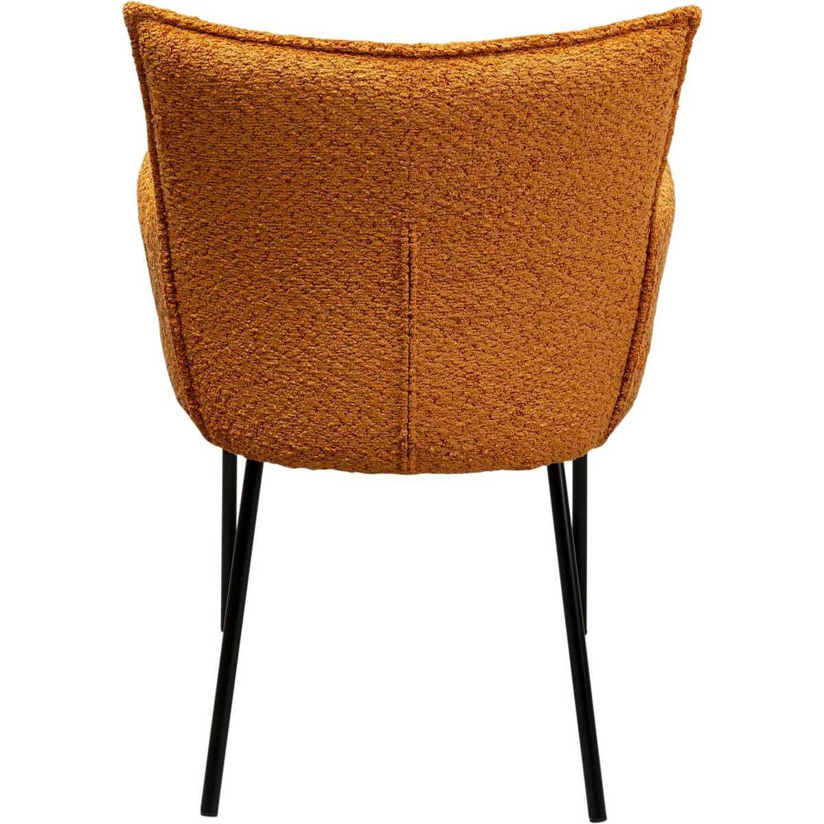 KARE Design Chaise avec accoudoirs Selma orange  