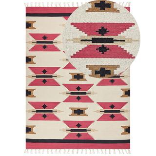 Beliani Teppich aus Baumwolle Klassisch GARNI  