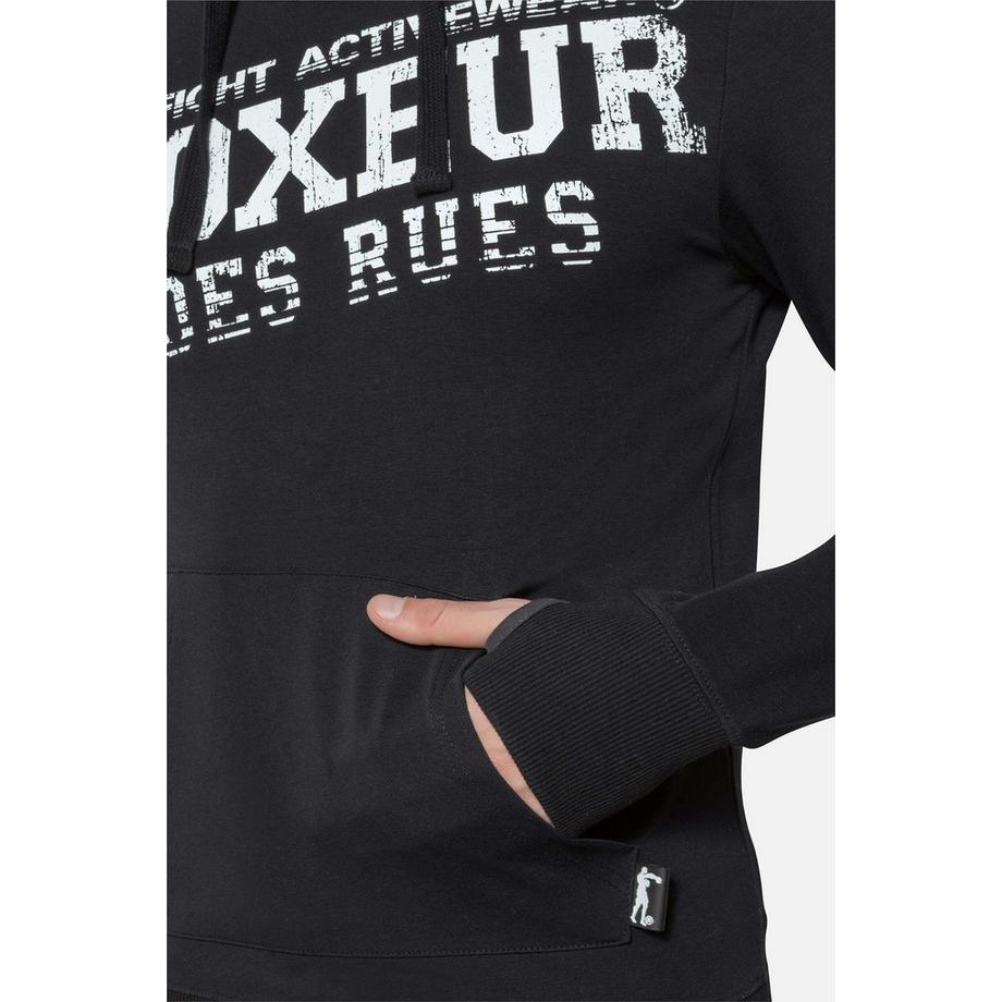 BOXEUR DES RUES Kapuzenpullover Hooded Sweatshirt mit Daumenöffnungen  