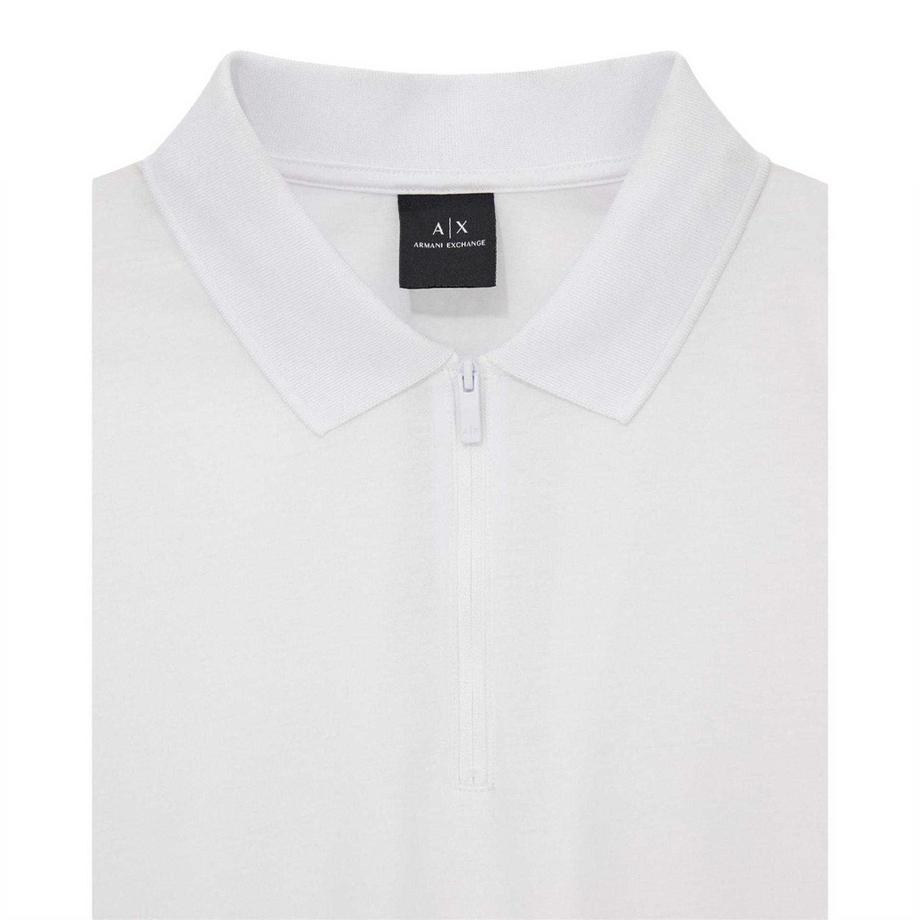 Armani Exchange Polo Manches Courtes avec Demi-Zip  