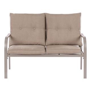 Beliani Canapé 2 places avec fauteuils en Acier Moderne MESTRINO  