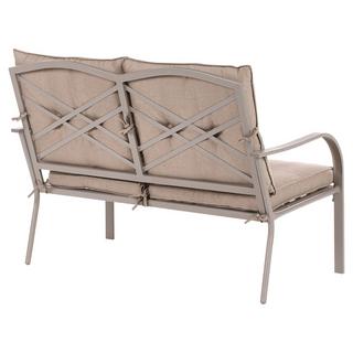 Beliani Canapé 2 places avec fauteuils en Acier Moderne MESTRINO  