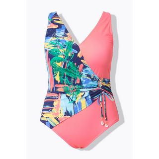 Ulla Popken Costume da bagno Effetto Incrociato Coppe Morbide Scollatura a V  