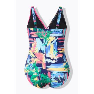 Ulla Popken Costume da bagno Effetto Incrociato Coppe Morbide Scollatura a V  